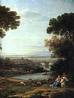 Claude Lorrain Famous Paintings - The Rest on the Flight into Egypt